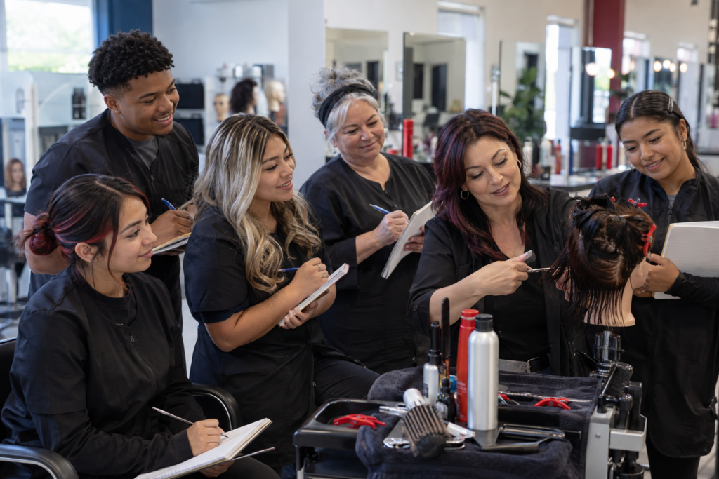 Students completing hands-on career training in Waco Texas